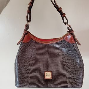 Dooney & Bourke tan and black purse